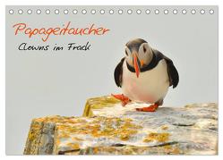 Papageitaucher – Clowns im Frack (Tischkalender 2024 DIN A5 quer), CALVENDO Monatskalender von Hübinger,  Sylvia