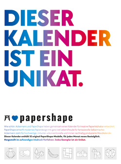 PaperShape – Dieser Kalender ist ein Unikat – Immerwährender Kalender von Baron,  Anastasia