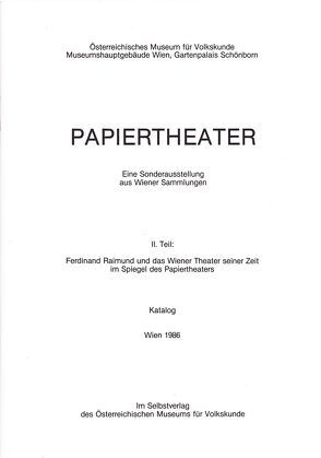 Papiertheater von Grieshofer,  Franz, Riss,  Ulrike, Zwiauer,  Herbert