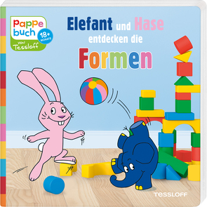 Pappebuch. Elefant und Hase entdecken die Formen von Baier,  Katja