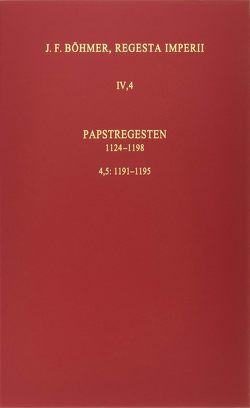 Papstregesten 1191-1195 von Schmidt,  Ulrich