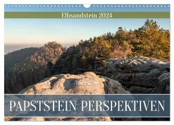 Papststein Perspektiven – Elbsandstein (Wandkalender 2024 DIN A3 quer), CALVENDO Monatskalender von Walther,  Kevin
