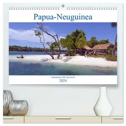 Papua-Neuguinea Geheimnisvolle Inselwelt (hochwertiger Premium Wandkalender 2024 DIN A2 quer), Kunstdruck in Hochglanz von Scheu,  Thilo