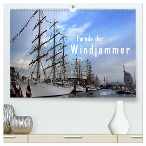 Parade der Windjammer – 2024 (hochwertiger Premium Wandkalender 2024 DIN A2 quer), Kunstdruck in Hochglanz von Klünder,  Günther