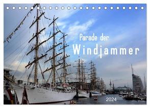 Parade der Windjammer – 2024 (Tischkalender 2024 DIN A5 quer), CALVENDO Monatskalender von Klünder,  Günther