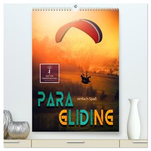 Paragliding – einfach Spaß (hochwertiger Premium Wandkalender 2024 DIN A2 hoch), Kunstdruck in Hochglanz von Roder,  Peter