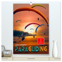 Paragliding – extrem aufregend (hochwertiger Premium Wandkalender 2024 DIN A2 hoch), Kunstdruck in Hochglanz von Roder,  Peter