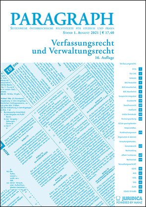 Paragraph – Verfassungs- und Verwaltungsrecht von Leitl-Staudinger,  Barbara