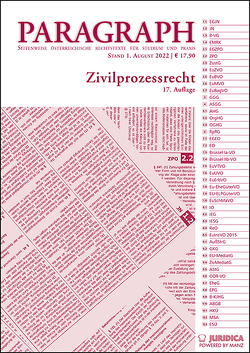 Paragraph – Zivilprozessrecht von Deixler-Hübner,  Astrid