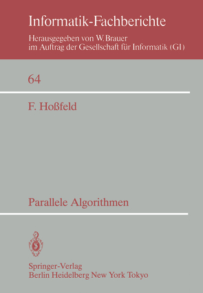 Parallele Algorithmen von Hoßfeld,  F.