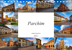 Parchim Impressionen (Tischkalender 2021 DIN A5 quer) von Meutzner,  Dirk