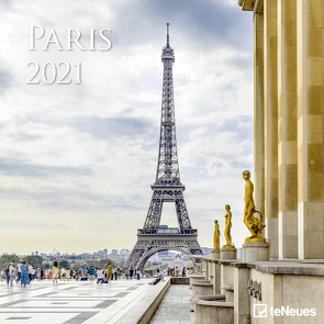 Paris 2021 – Wand-Kalender – Broschüren-Kalender – 30×30 – 30×60 geöffent – Stadt
