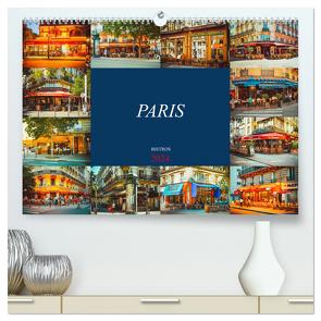 Paris Bistros (hochwertiger Premium Wandkalender 2024 DIN A2 quer), Kunstdruck in Hochglanz von Meutzner,  Dirk