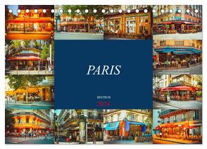 Paris Bistros (Tischkalender 2024 DIN A5 quer), CALVENDO Monatskalender von Meutzner,  Dirk