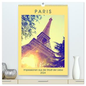 Paris – Impressionen aus der Stadt der Liebe (hochwertiger Premium Wandkalender 2024 DIN A2 hoch), Kunstdruck in Hochglanz von Müller,  Christian