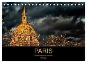 Paris – Impressionen einer Weltstadt (Tischkalender 2024 DIN A5 quer), CALVENDO Monatskalender von Probst,  Helmut