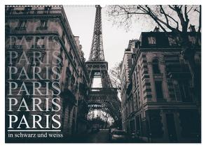Paris – in schwarz und weiss (Wandkalender 2024 DIN A2 quer), CALVENDO Monatskalender von Lindau,  Christian