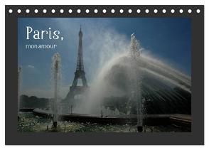 Paris, mon amour (Tischkalender 2024 DIN A5 quer), CALVENDO Monatskalender von Falk,  Dietmar