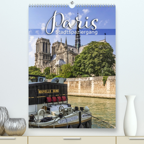 PARIS Stadtspaziergang (Premium, hochwertiger DIN A2 Wandkalender 2022, Kunstdruck in Hochglanz) von Viola,  Melanie