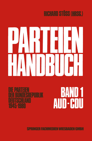 Parteien-Handbuch von Stöss,  Richard