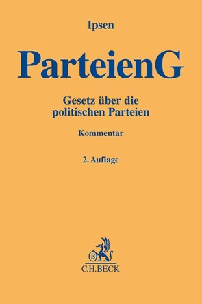 Parteiengesetz von Ipsen,  Jörn, Jochum,  Heike, Koch,  Thorsten, Saliger,  Frank, Stein,  Katrin