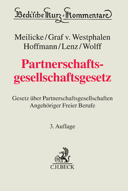 Partnerschaftsgesellschaftsgesetz von Hoffmann,  Jürgen, Lenz,  Tobias, Meilicke,  Wienand, Westphalen,  Friedrich Graf von, Wolff,  Reinmar