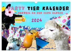 Party Tier Kalender (Wandkalender 2024 DIN A3 quer), CALVENDO Monatskalender von Schreiber,  Leonie