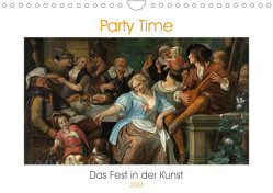Party Time – Das Fest in der Kunst (Wandkalender 2024 DIN A4 quer), CALVENDO Monatskalender von 4arts,  4arts