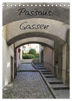 Passaus Gassen (Tischkalender 2024 DIN A5 hoch), CALVENDO Monatskalender von ~bwd~,  ~bwd~