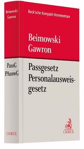 Passgesetz, Personalausweisgesetz von Beimowski,  Joachim, Gawron,  Sylwester