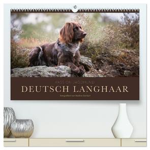 Passion Jagdhund – Deutsch Langhaar (hochwertiger Premium Wandkalender 2024 DIN A2 quer), Kunstdruck in Hochglanz von Gerlach,  Nadine