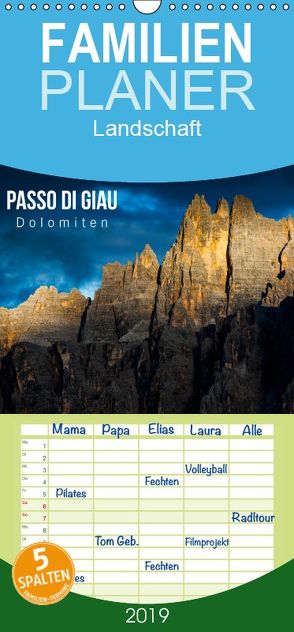 Passo di Giau – Dolomiten – Familienplaner hoch (Wandkalender 2019 <strong>21 cm x 45 cm</strong> hoch) von Gospodarek,  Mikolaj