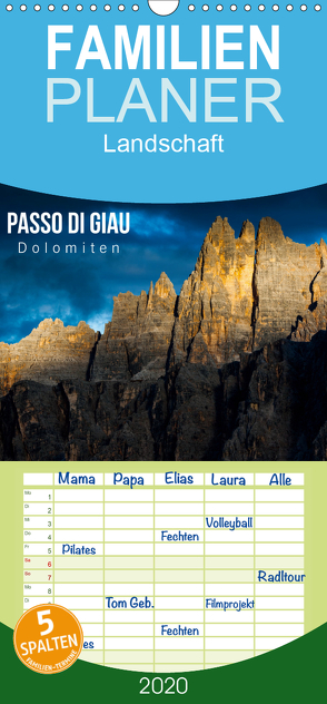 Passo di Giau – Dolomiten – Familienplaner hoch (Wandkalender 2020 , 21 cm x 45 cm, hoch) von Gospodarek,  Mikolaj