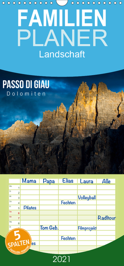 Passo di Giau – Dolomiten – Familienplaner hoch (Wandkalender 2021 , 21 cm x 45 cm, hoch) von Gospodarek,  Mikolaj