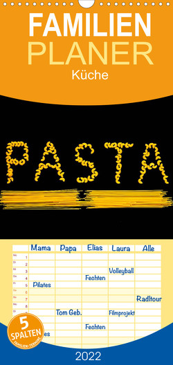 Pasta – Familienplaner hoch (Wandkalender 2022 , 21 cm x 45 cm, hoch) von Jaeger,  Thomas