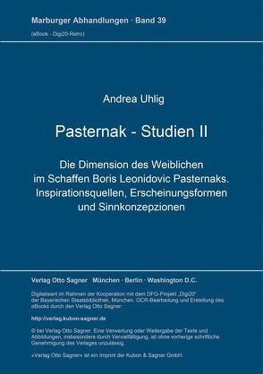 Pasternak-Studien II von Uhlig,  Andrea