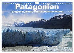 Patagonien, Gletscher, Berge und unendliche Weiten (Wandkalender 2024 DIN A4 quer), CALVENDO Monatskalender von Köhler,  Ute