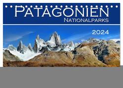 Patagonien NationalParks (Tischkalender 2024 DIN A5 quer), CALVENDO Monatskalender von Bilkova,  Helena