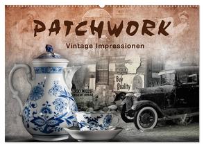 Patchwork – Vintage Impressionen (Wandkalender 2024 DIN A2 quer), CALVENDO Monatskalender von Kraetschmer,  Marion