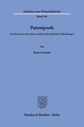 Patentpools. von Kordić,  Robert