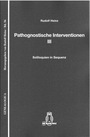 Pathognostische Interventionen III von Heinz,  Rudolf