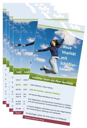 Patientenflyer: Neue Vitalität mit Schüßler-Salzen von Müller-Frahling,  Margit