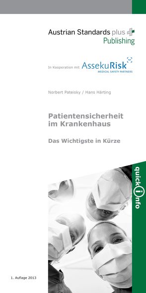 Patientensicherheit im Krankenhaus von Härting,  Hans, Pateisky,  Norbert