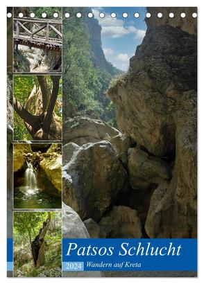 Patsos Schlucht. Wandern auf Kreta (Tischkalender 2024 DIN A5 hoch), CALVENDO Monatskalender von Kleemann,  Claudia