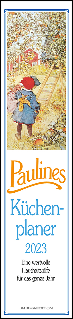 Paulines Küchenplaner 2023 – Streifenplaner – Wandplaner – Küchen-Kalender – 11,3×49,5