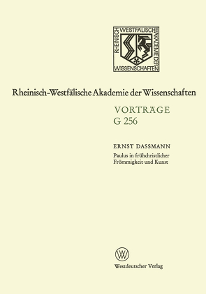 Paulus in Frühchristlicher Frömmigkeit und Kunst von Dassmann,  Ernst