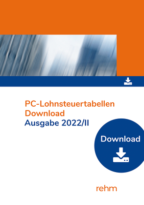 PC-Lohnsteuertabellen 2022/II Einzelplatzversion