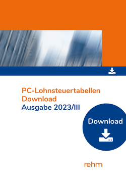 PC-Lohnsteuertabellen 2023/III Einzelplatzversion