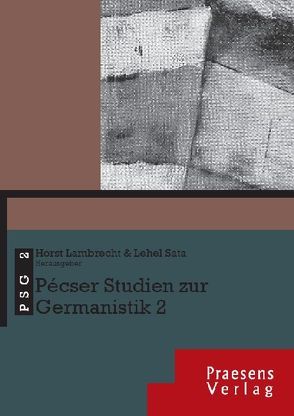 Pécser Studien zur Germanistik 2 von Lambrecht,  Horst