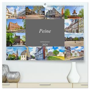 Peine Impressionen (hochwertiger Premium Wandkalender 2024 DIN A2 quer), Kunstdruck in Hochglanz von Meutzner,  Dirk